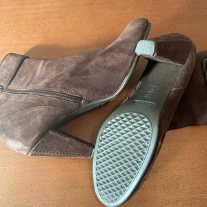 Brown Suede Ankle Boots